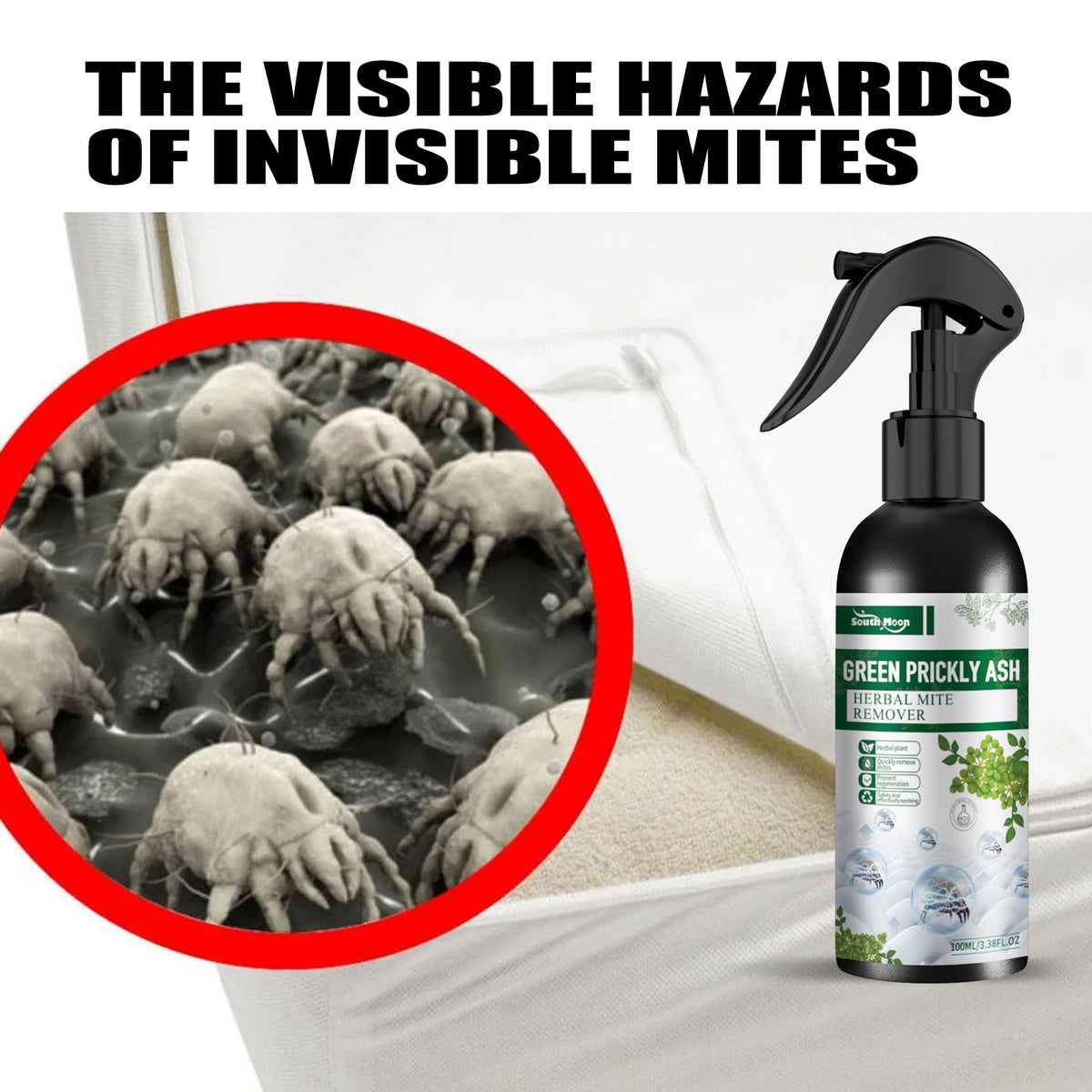 Green Sichuan Pepper Dust Mite Care Spray Household Cleaning Dust Mite Care Spray