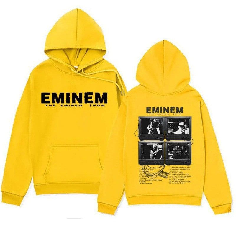 Rapper Eminem Music Album Hoodies World Tour Gift for Fan Gr