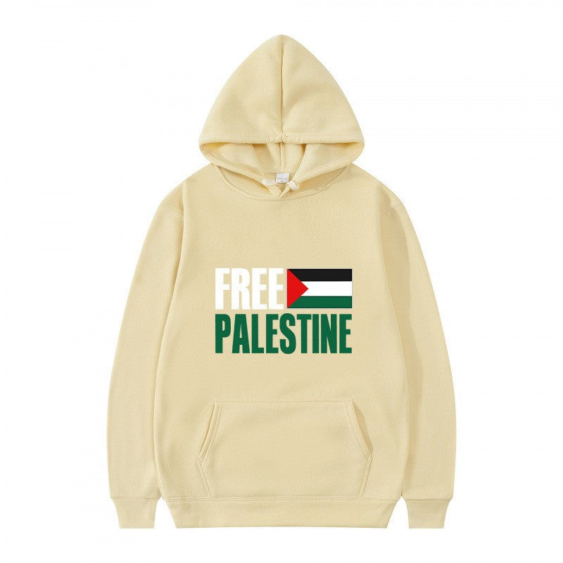 Print Hooded Sweatshirt Men's Fleece Warm Casual Sweatshirt Outerwear