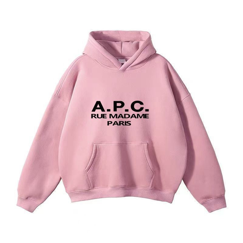 Casual Letter Hoodie Solid Color Men's Style Sport Top