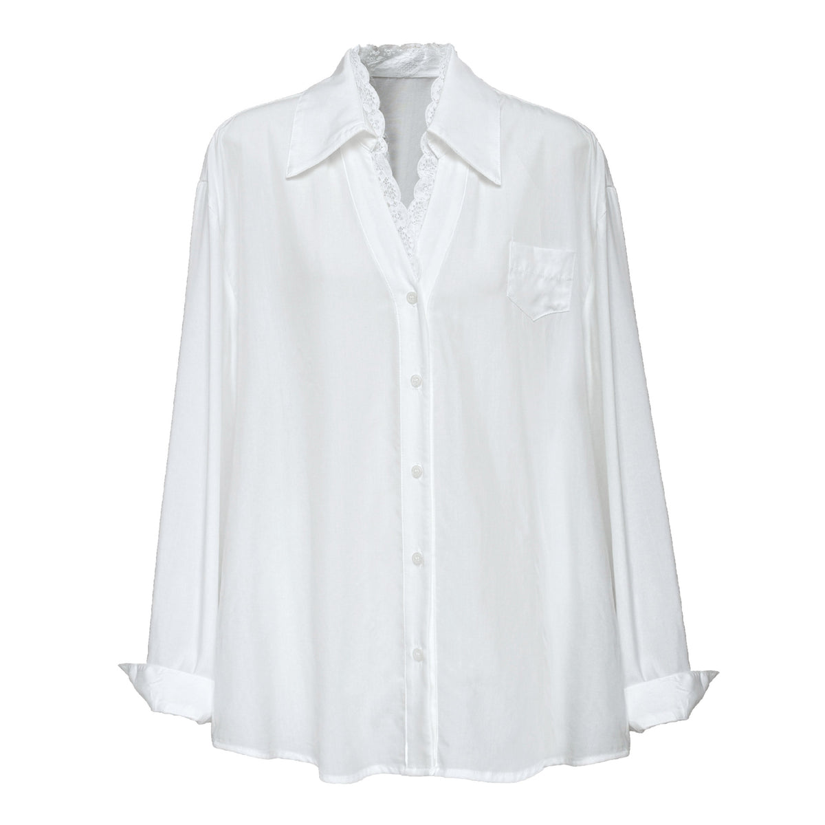 Deer West polo neck lace shirt for women, spring new style high-end elegant top