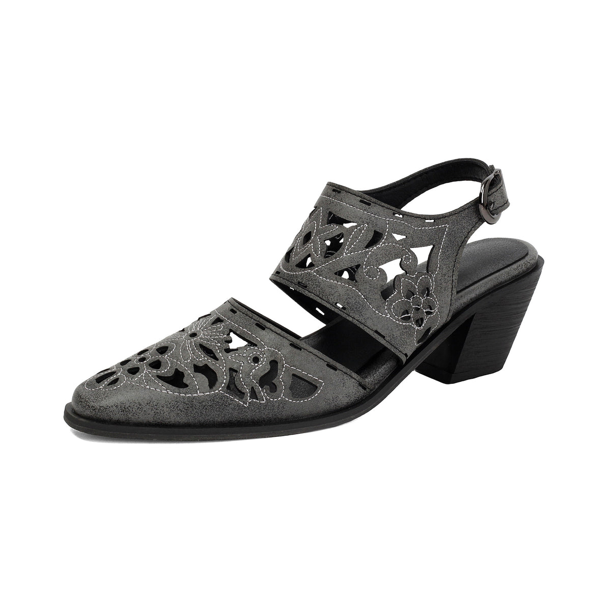Pointed Toe Hollow Out Western Sandals with Buckle Strap Summer Fashion Women's Shoes Made to order, ships in 7 days