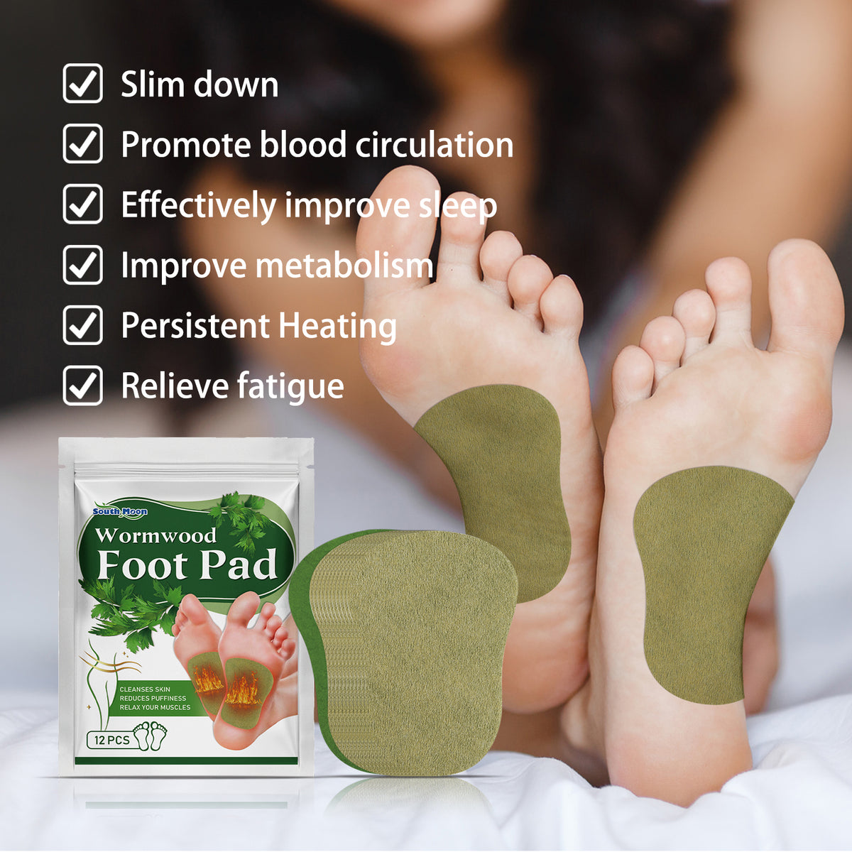 South Moon Foot Care Patches With Gentle Herbal Ingredients Provide Daily Cleansing, Nourishment And Care For The Skin Of The Feet