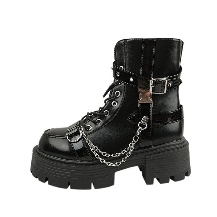 Thick soled Martin boots