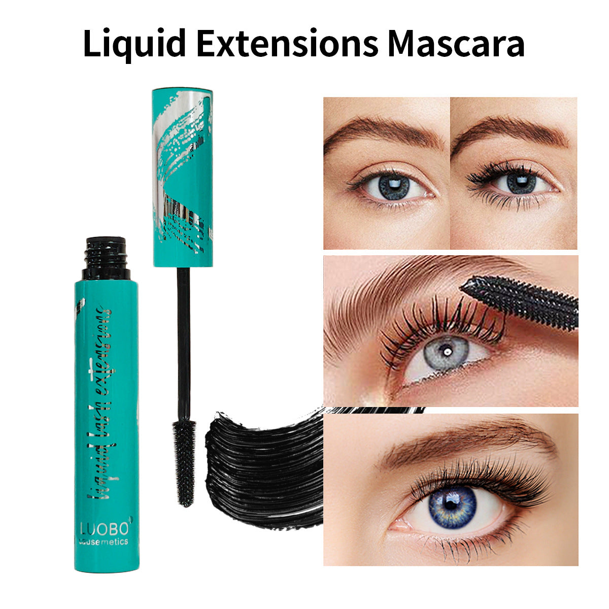 Green Box Mascara, Water-Removable, Long-Lasting, Smudge-Proof, Volumizing & Lengthening, Waterproof, for Lash Enhancement