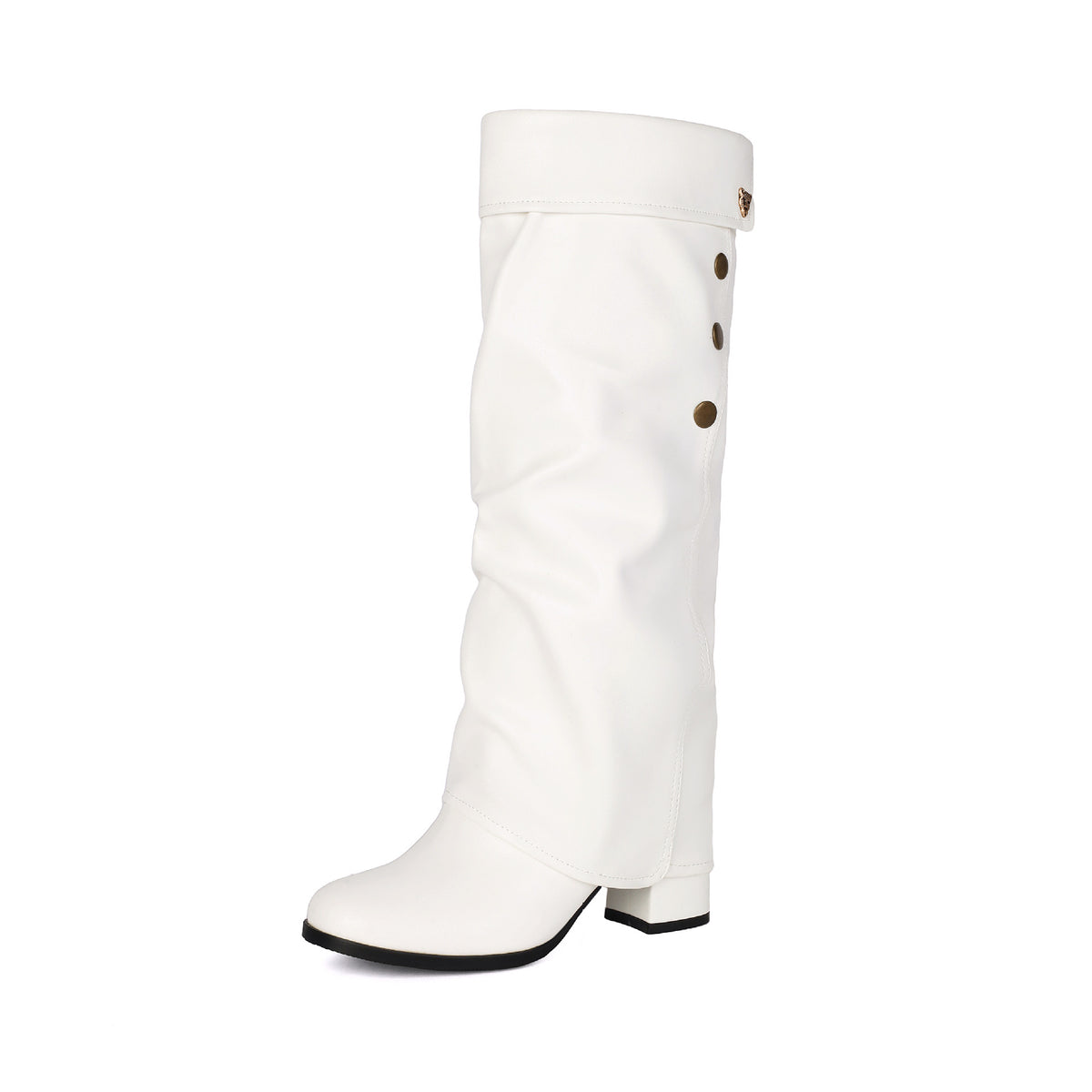 Autumn and winter high heels, thick heels, one foot stomping, warehouse tube high pass boots for women