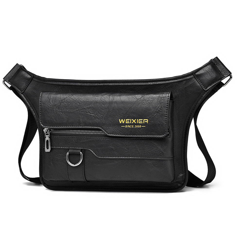Men's large capacity waterproof chest bag large capacity crossbody bag shoulder bag 