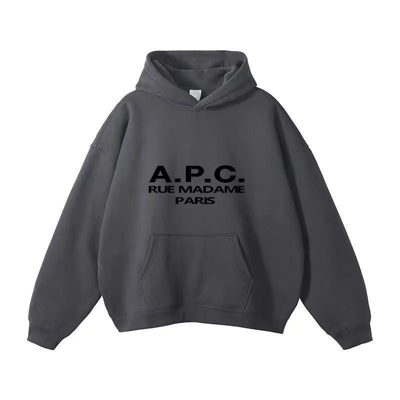 Casual Letter Hoodie Solid Color Men's Style Sport Top