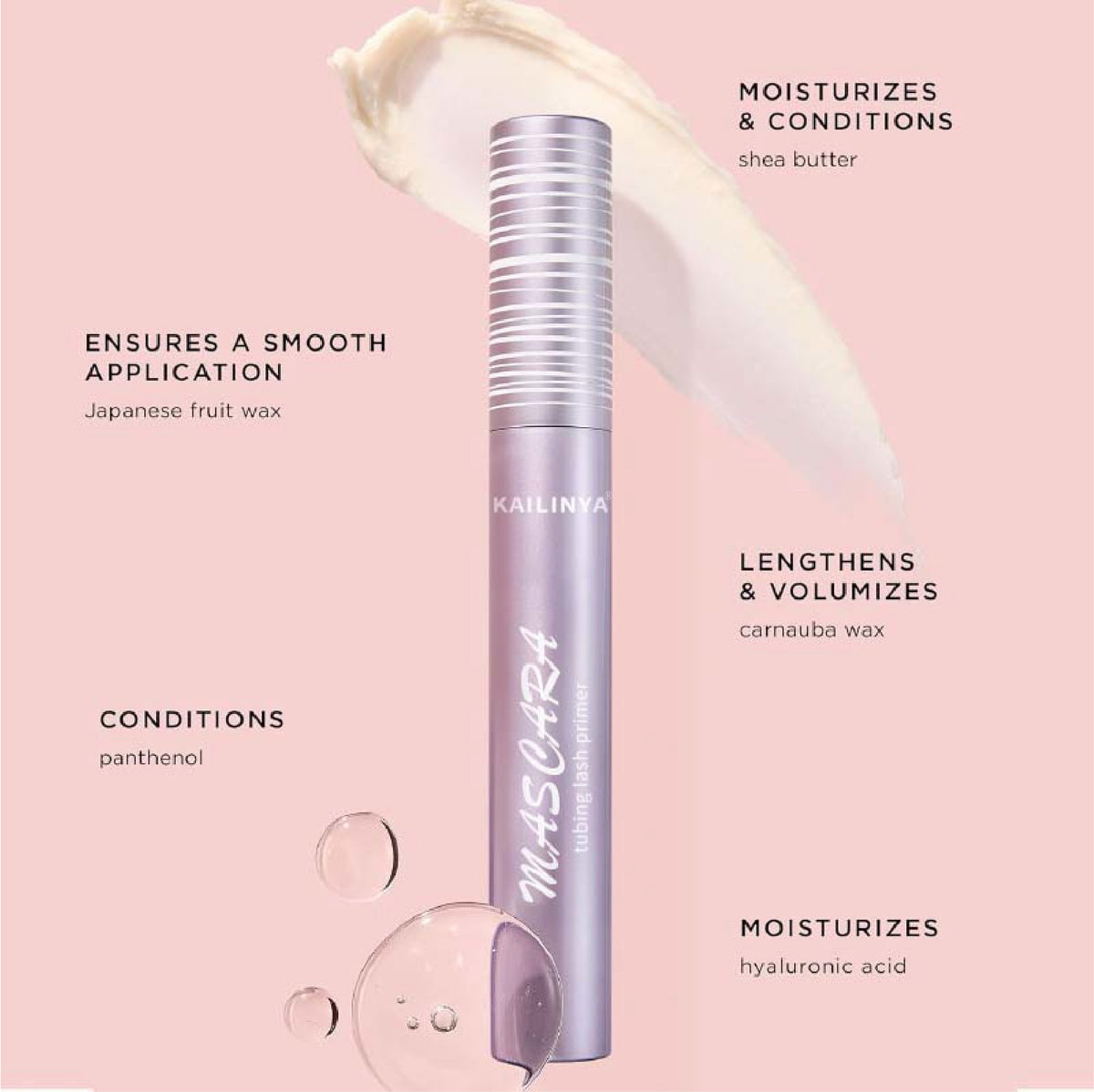 Best-selling Volumizing and Lengthening Mascara Base, Smudge-proof, Long-lasting, Waterproof, Lash-Extending
