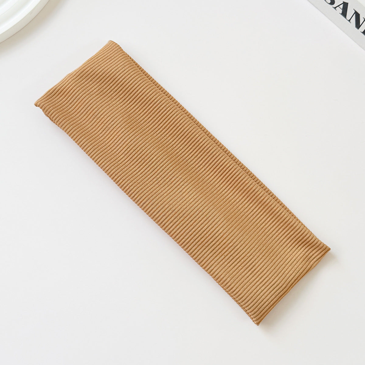 Cotton Elastic Headband Wide Sweat-Absorbent Band, Solid Color, Multi-Functional Headwear
