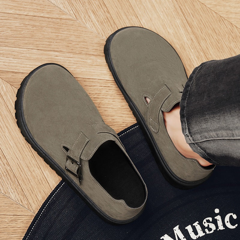 Thick soled height increasing board shoes for men