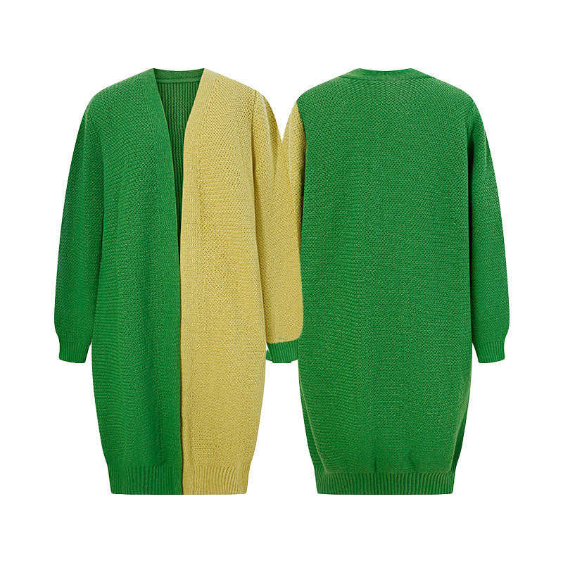 Versatile lazy style loose cardigan sweater jacket