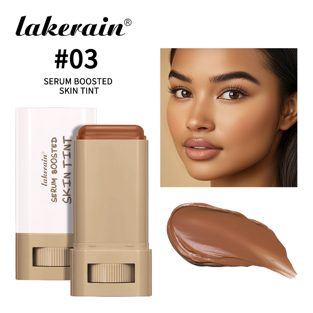 Lakerain Makeup Stick with Color Solid Essence, Long-Lasting Moisturizing Smooth Natural Bare Makeup Concealer Highlighter