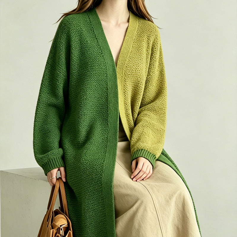 Versatile lazy style loose cardigan sweater jacket