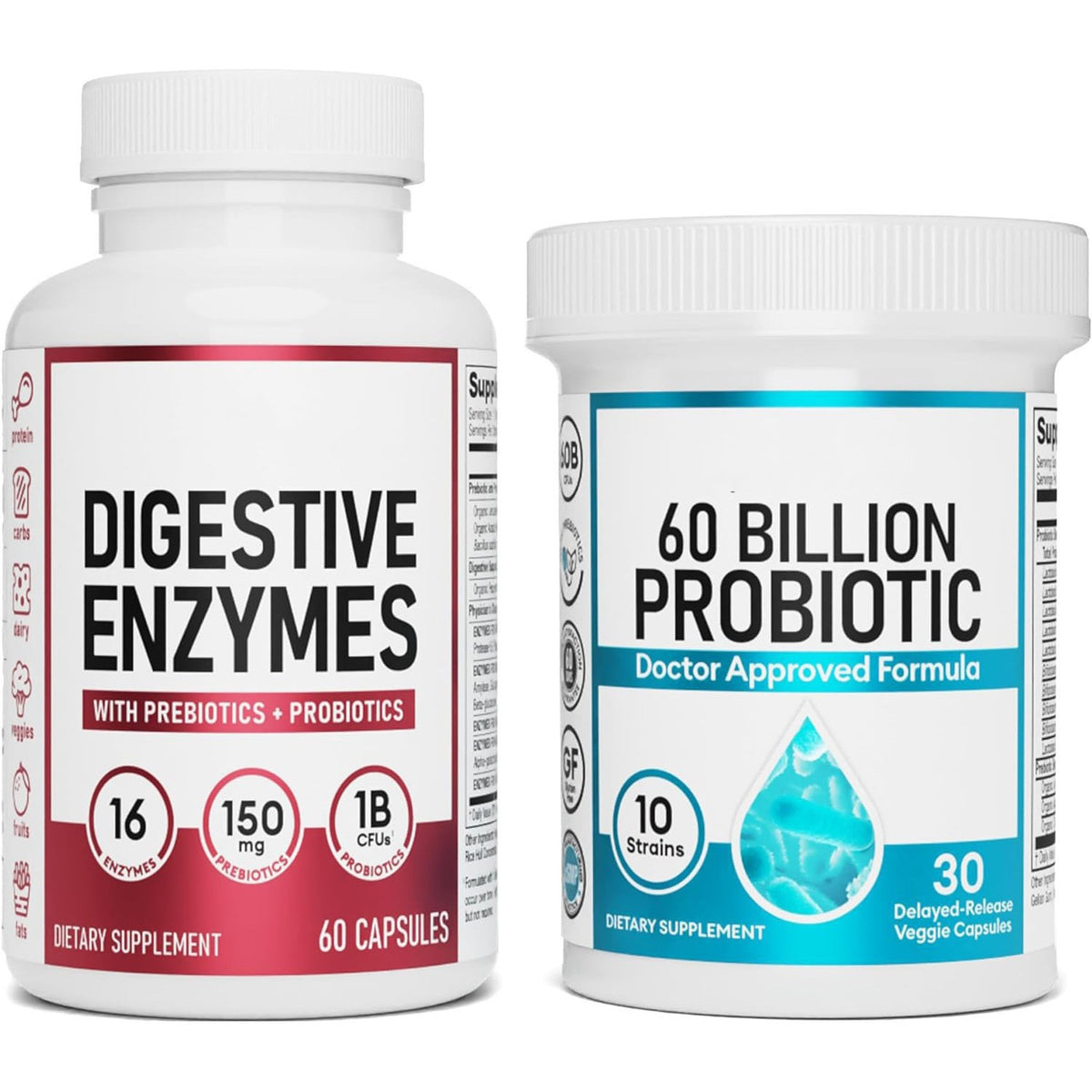 Gut Health Probiotic Capsules 60 Count