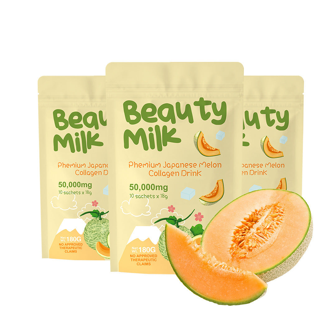 Premium Collagen Powder Banana Flavor BeautyMilk Drink Powder