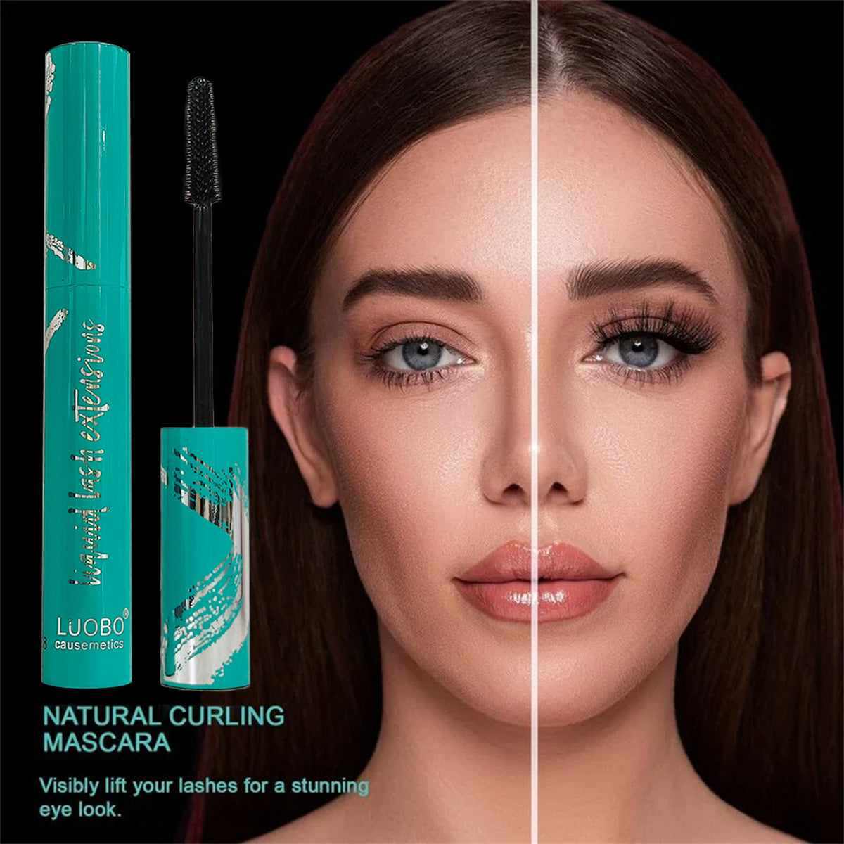 Green Box Mascara, Water-Removable, Long-Lasting, Smudge-Proof, Volumizing & Lengthening, Waterproof, for Lash Enhancement