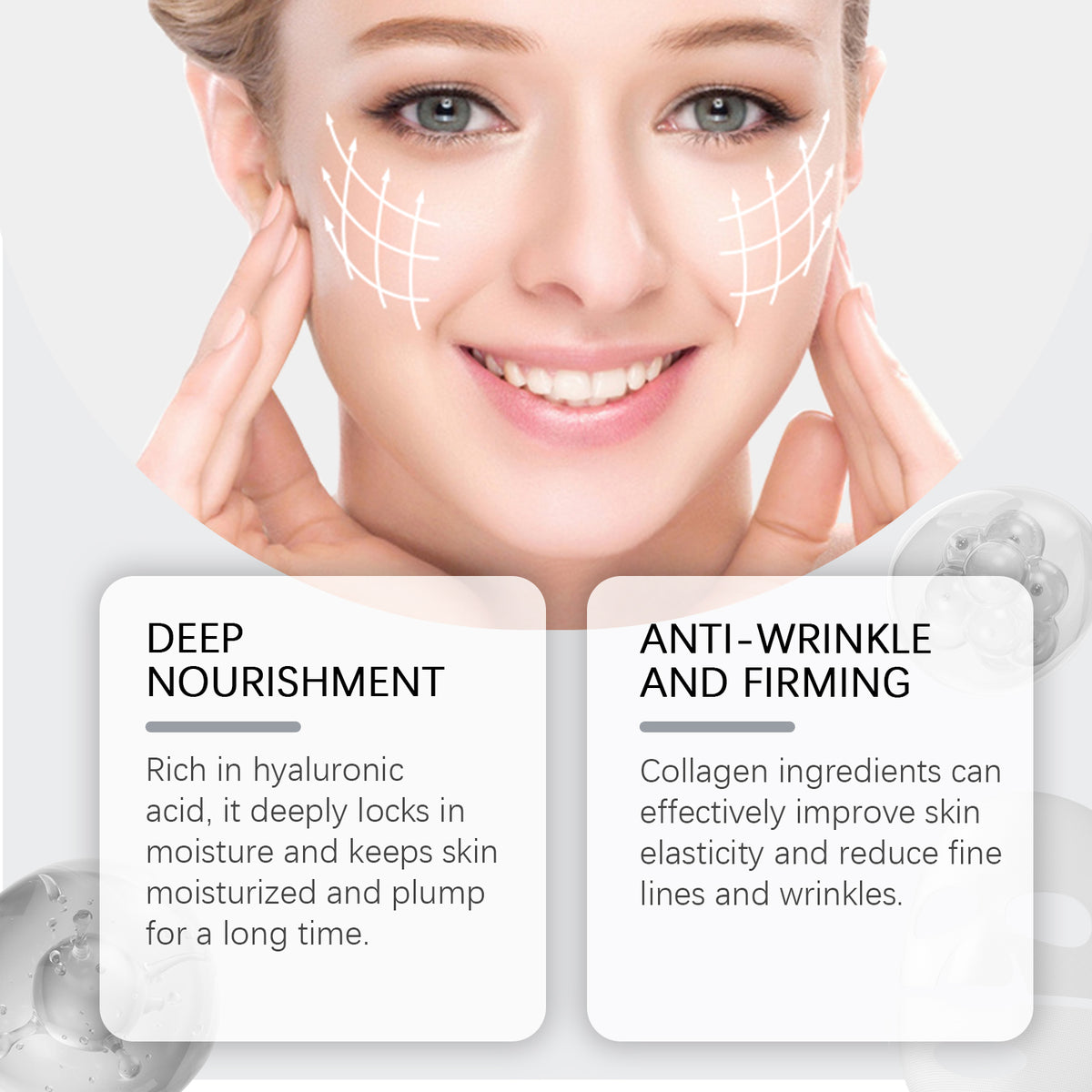 EELHOE Firming Collagen Mask (Box Set) Moisturizing, Hydrating And Firming Three-In-One Mask Nourishes And Smooths The Skin