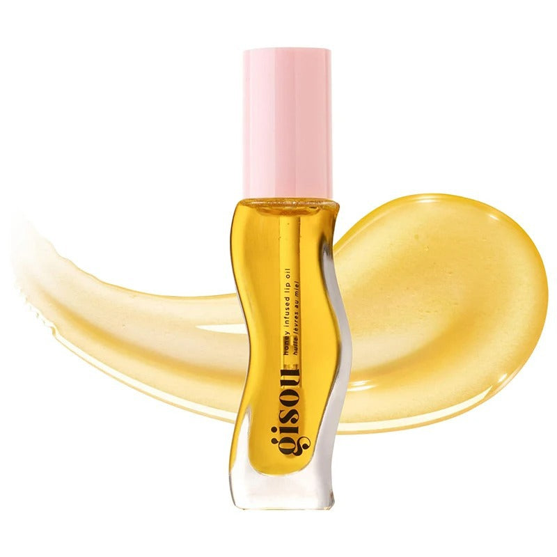 Hydrating Lip Oil Gloss Honey Gold 6-in-1 Moisturizing Lip Care