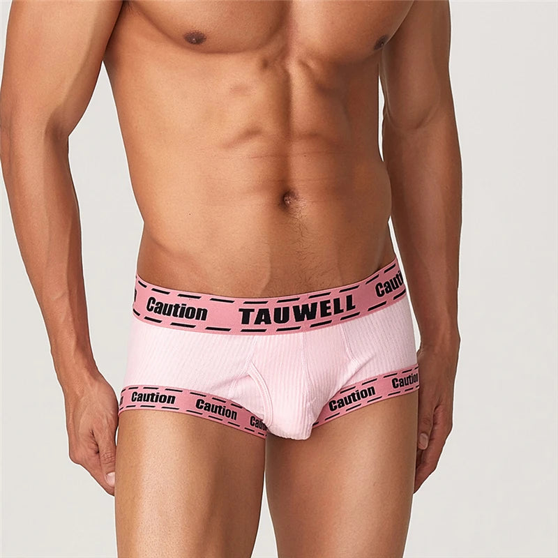 Men's Printed Boxer Briefs Underwear Comfortable Cotton Trunks