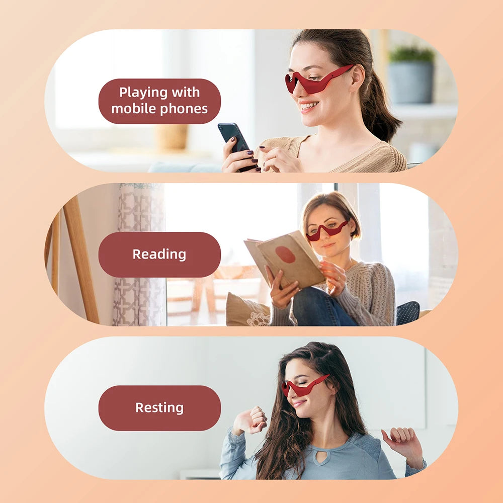 Eye Massager under-eyes Relax Fatigue Eye Glasses Lighten Dark Circles Smooth Eye Fine Line belleza Eye Care