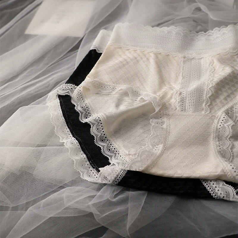 Women's Seamless Panties Set Pack Fashion Micro Underwear Lace Triangular Briefs