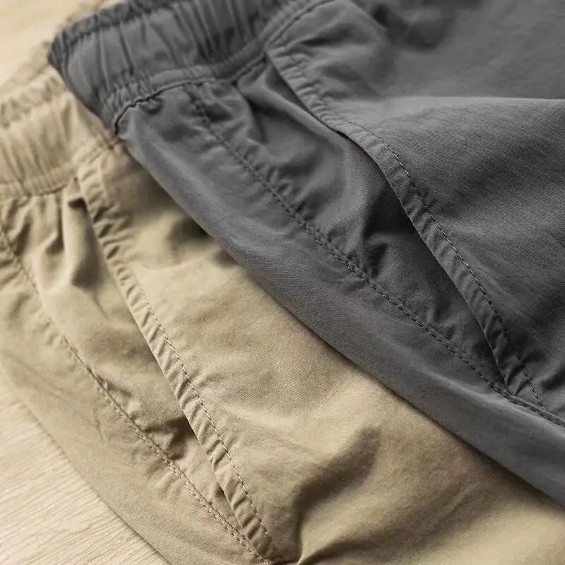 2025 Trendy Casual Cargo Pants for Men Lightweight Elastic Waist Pants Spring and Summer Casual Joggers