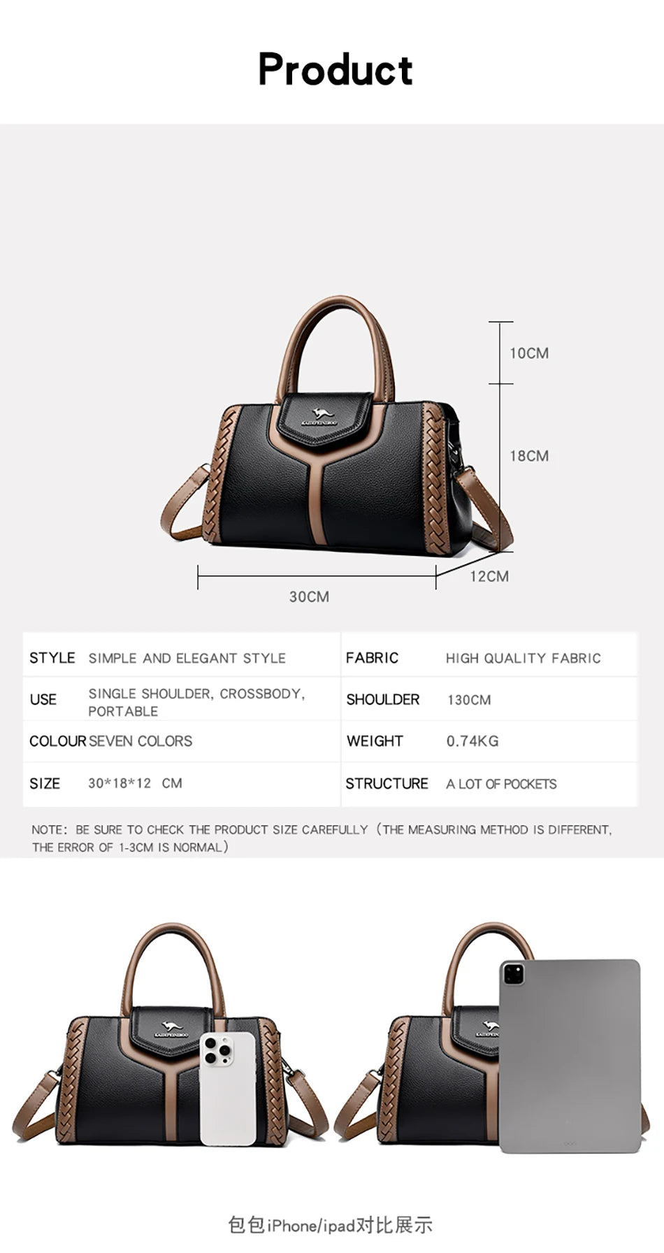 2024 New Fashion Trend Women's Handbag High Quality Large Capacity Female Tote Bags Famous Luxury Brand Women Shoulder Bag Sac