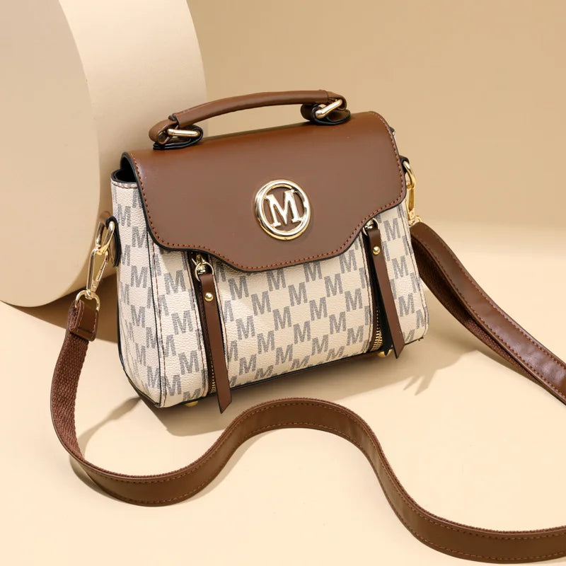 Fashion Women Handbag with Top Handle, Detachable Crossbody Strap,Flap Over Shoulder Purse,Classic Daily Commuter Bag for Dating