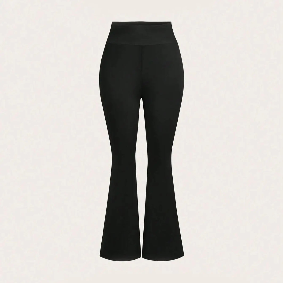 Women's Black High Waisted Flared Pants Stretchy Slimming Trousers Casual Daily Trendy 2026 Spring Fashion Women's Bottoms Loose
