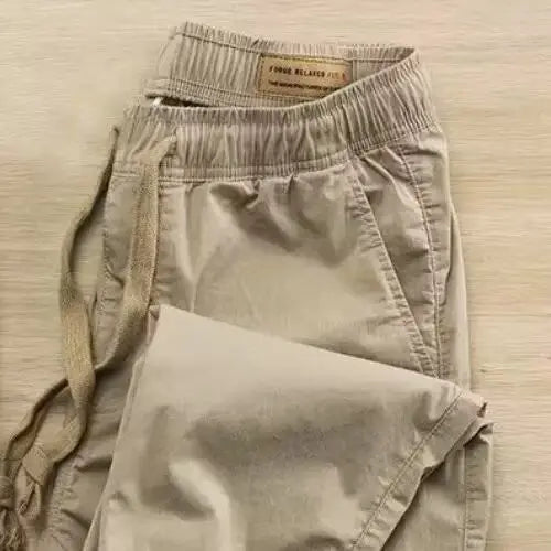 2025 Trendy Casual Cargo Pants for Men Lightweight Elastic Waist Pants Spring and Summer Casual Joggers