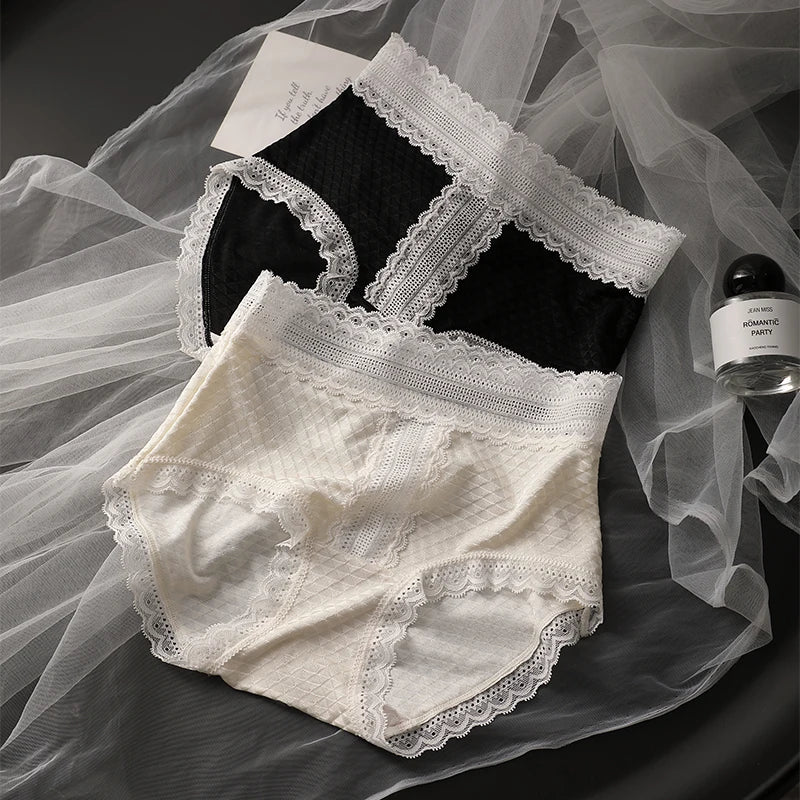 Women's Seamless Panties Set Pack Fashion Micro Underwear Lace Triangular Briefs
