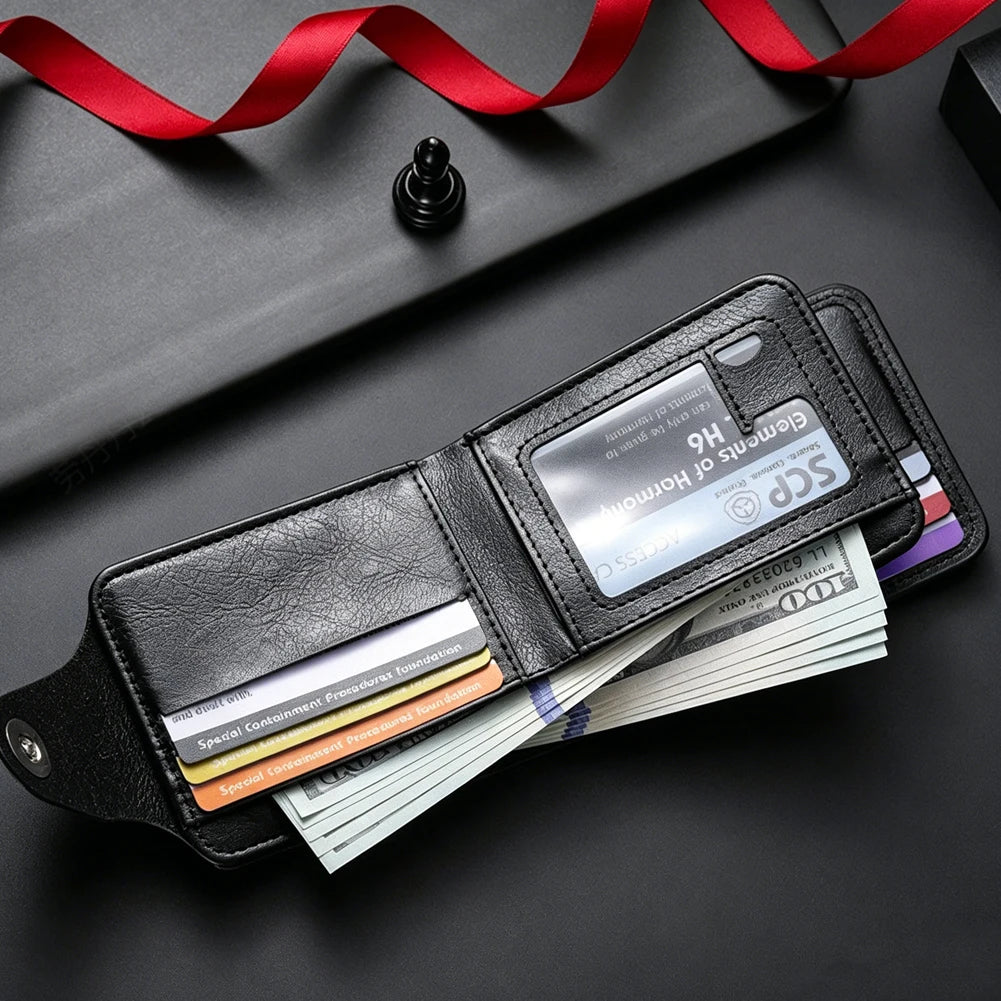 Men's Wallets with 100 US Dollar Pattern Hasp Male Leather Wallet with Zipper Card Holder Coin Pocket Purse Cartera Hombre