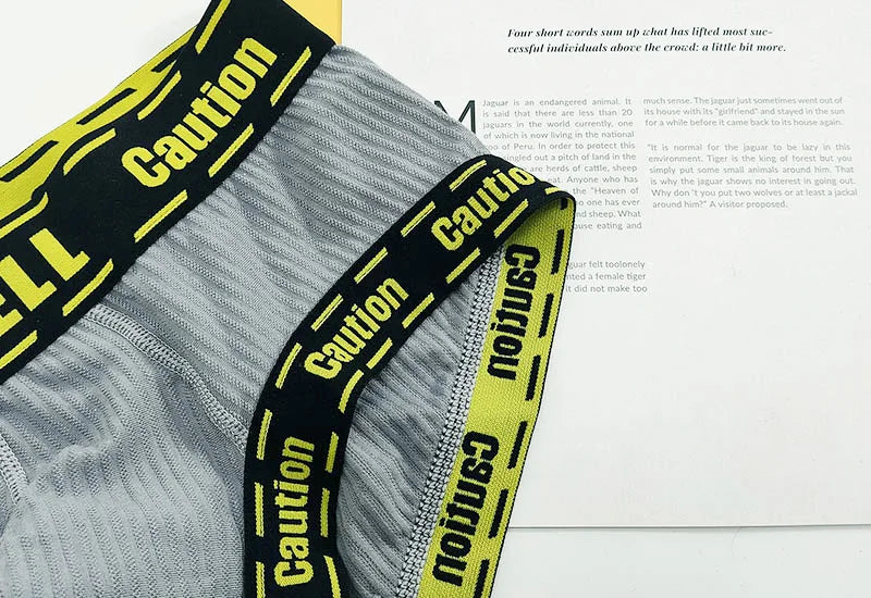 Men's Printed Boxer Briefs Underwear Comfortable Cotton Trunks