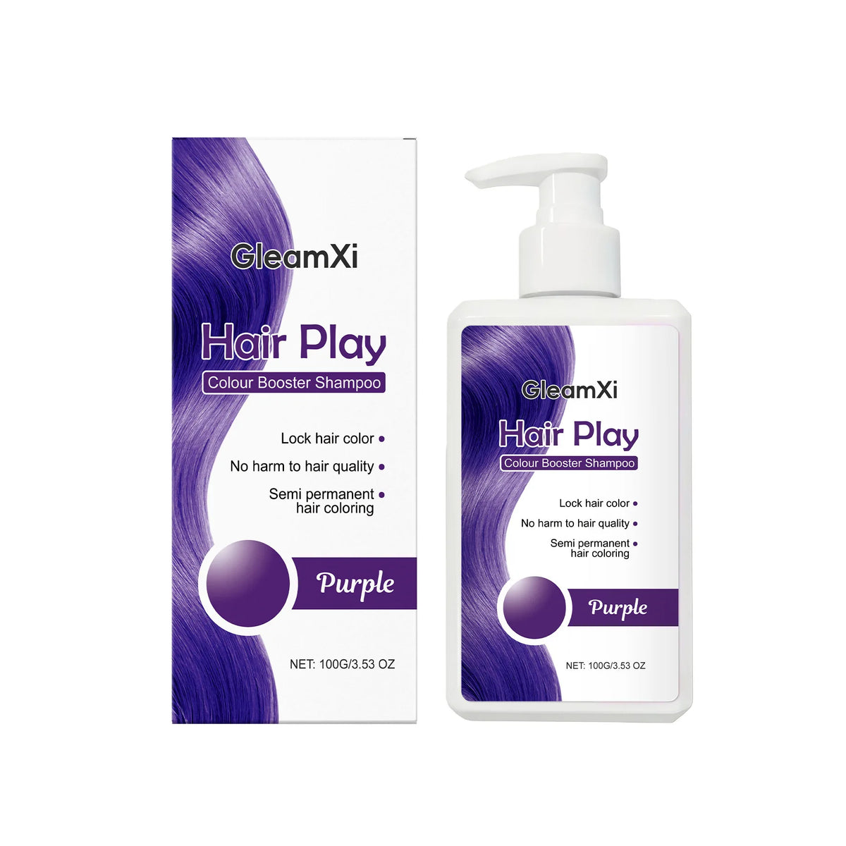 Hair Care Shampoo Series - Color Locking, Moisturizing, Smoothing, Lightweight & Even Coloring for Trendy Styles