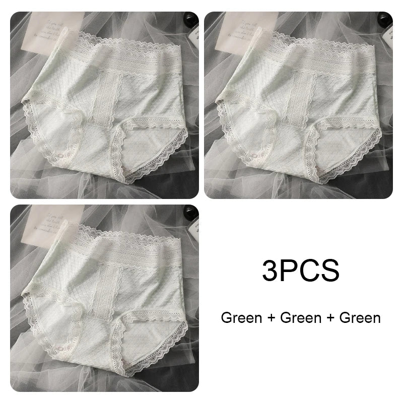Women's Seamless Panties Set Pack Fashion Micro Underwear Lace Triangular Briefs