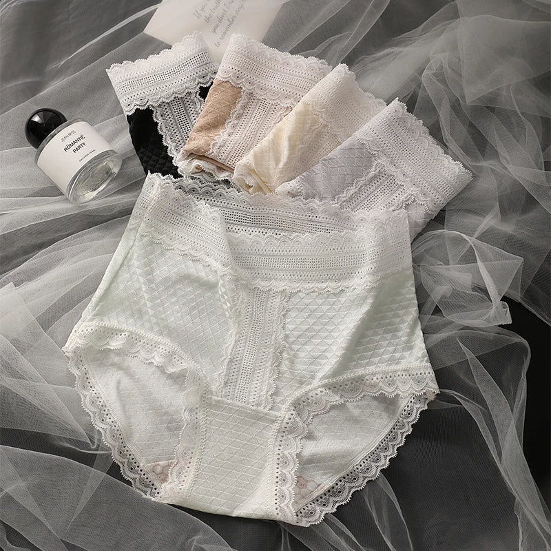 Women's Seamless Panties Set Pack Fashion Micro Underwear Lace Triangular Briefs