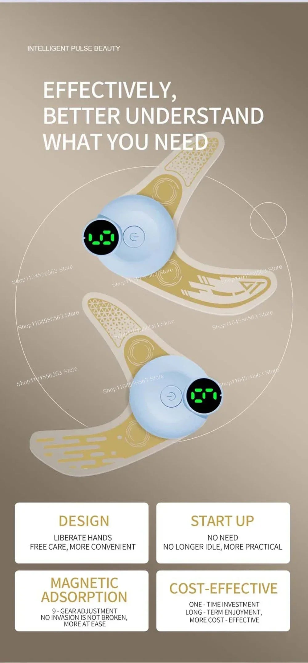 New Eye Massage Device, EMS Tech + Airbag Hot Compress, Relieves Eye Fatigue, Smooths Fine Lines, Lifts Face, Eye Care Tool