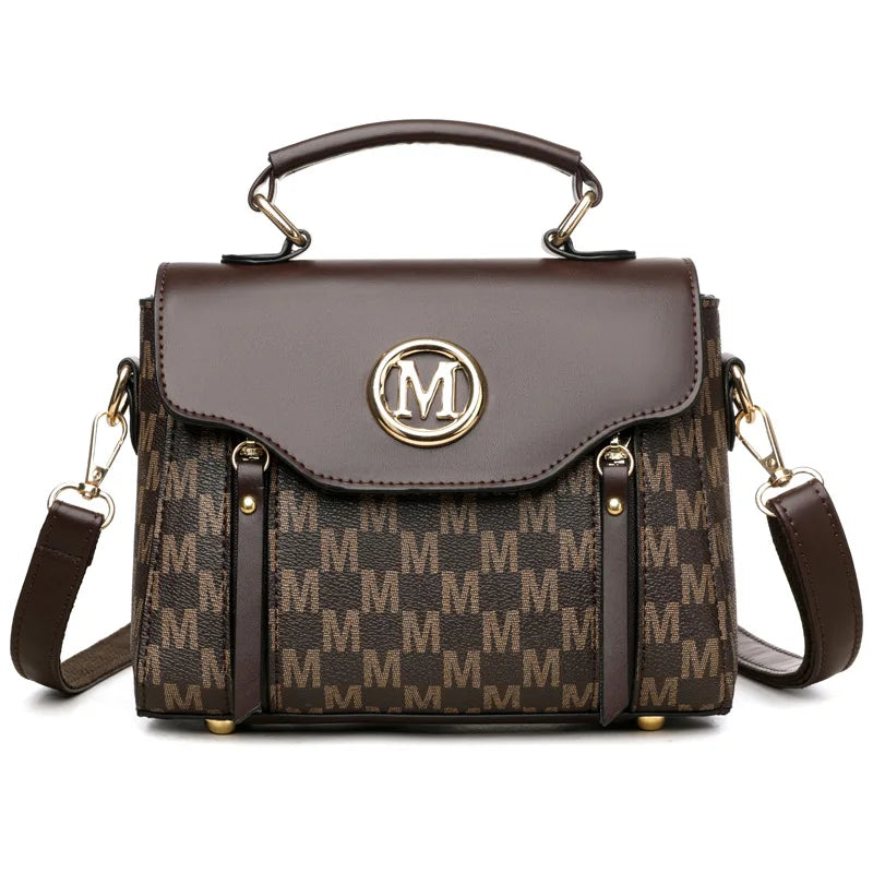 Fashion Women Handbag with Top Handle, Detachable Crossbody Strap,Flap Over Shoulder Purse,Classic Daily Commuter Bag for Dating