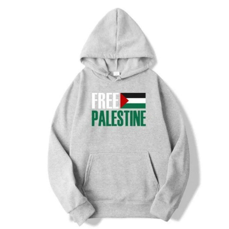 Print Hooded Sweatshirt Men's Fleece Warm Casual Sweatshirt Outerwear
