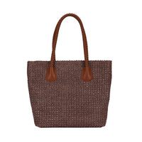 Fashion European and American Style Straw Woven Bag Shoulder Bag Simple Fashion Travel Beach Basket Crossbody Bag