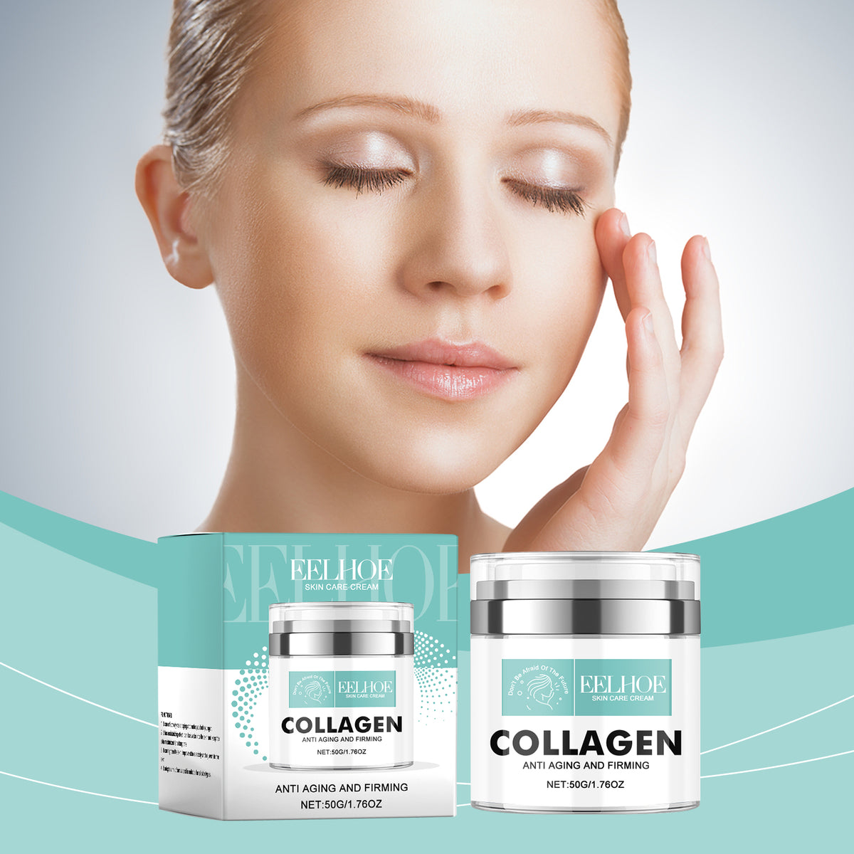 EELHOE Collagen Cream, A Daily Moisturizing Cream With Gentle Ingredients For Deep Moisturizing And Firming Skin