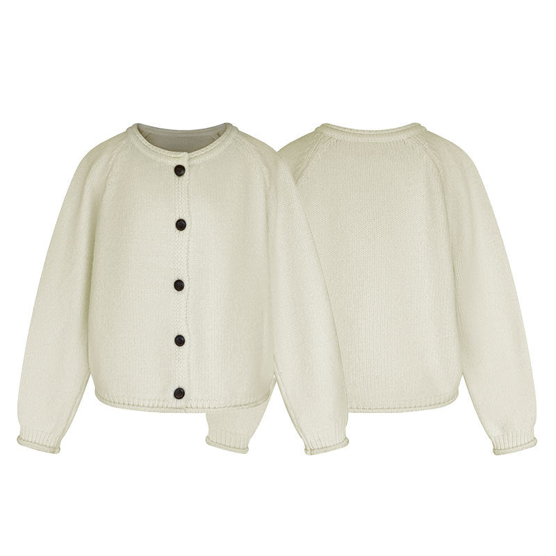 Versatile lazy style loose cardigan knit sweater