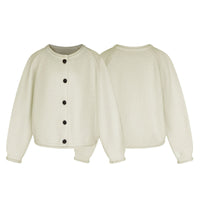 Versatile lazy style loose cardigan knit sweater