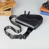 Shoulder bag saddle bag zipper diagonal cross bag men's bag