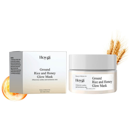 Hoygi Honey Rice Moisturizing Mask Facial Cleansing Mud Mask Hydrating And Hydrating Soft Skin Mask