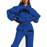 women's sportswear hoodie set,printed  casual high-quality hooded sweatshirt set