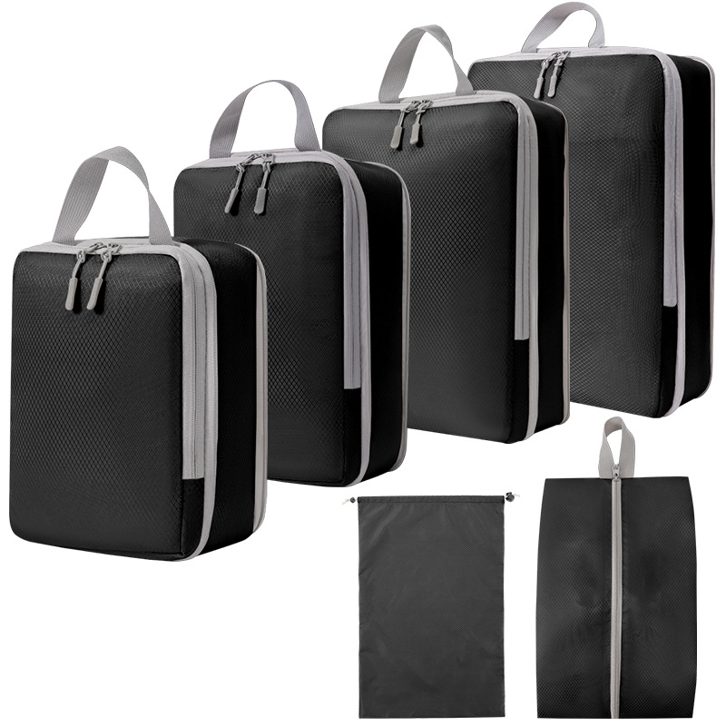 Compressed travel storage bag set, digital toiletries and cosmetics storage bag, shoes, luggage, clothing, travel storage bag