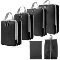 Compressed travel storage bag set, digital toiletries and cosmetics storage bag, shoes, luggage, clothing, travel storage bag