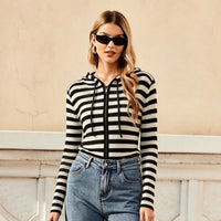 Versatile lazy style loose cardigan hooded knit sweater